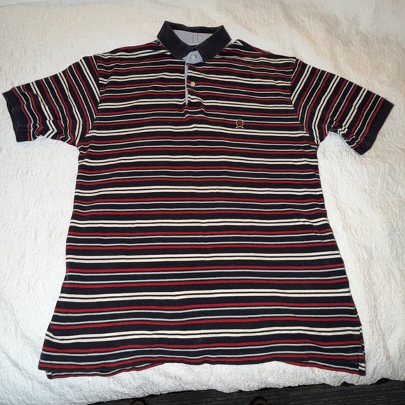 Tommy Hilfiger Other - Vintage Tommy Hilfiger Striped Polo Shirt Mens Large 90s Y2K Cotton